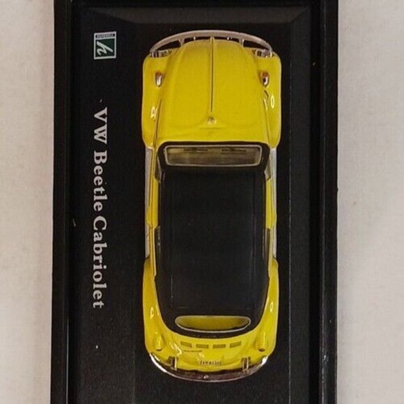 Hongwell Cararama Volkswagon Beetle Cabriolet VW Diecast Dida 1:72 Yellow - Picture 7 of 13